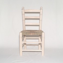 Silla mediana tejida, crudo