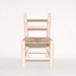 Silla cadete tejida a mano