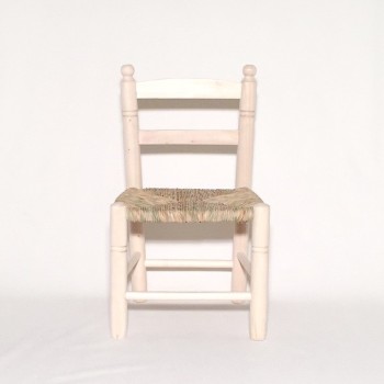 Silla cadete tejida a mano