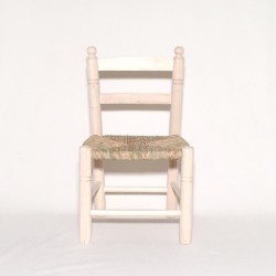 Silla cadete tejida a mano