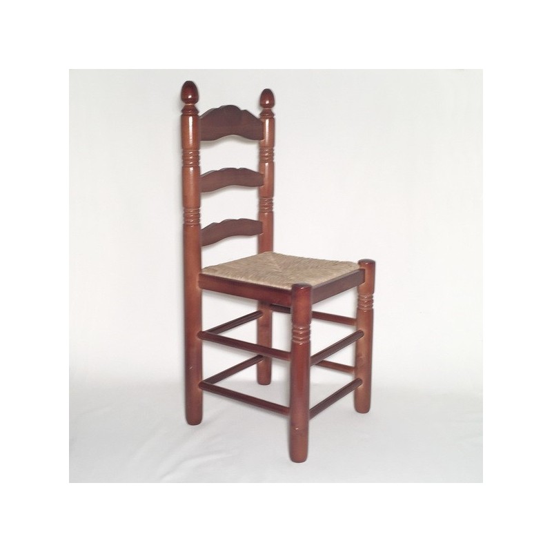 Silla mesonera color nogal