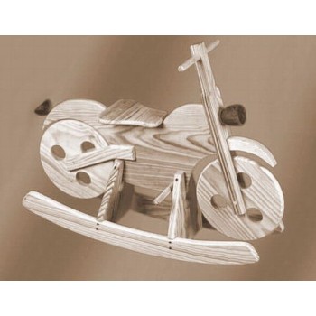 Comprar Moto balancín. Pino sin barnizar en CesteriaGretel.Com