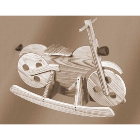 Comprar Moto balancín. Pino sin barnizar en CesteriaGretel.Com