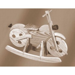 Comprar Moto balancín. Pino sin barnizar en CesteriaGretel.Com