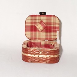 Costurero oval tireta y tela