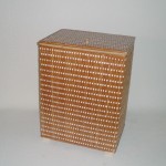 Comprar Ropero rectangular de tireta de mimbre color buff en CesteriaGretel.Com