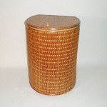 Comprar Ropero media luna de tireta de mimbre color buff en CesteriaGretel.Com