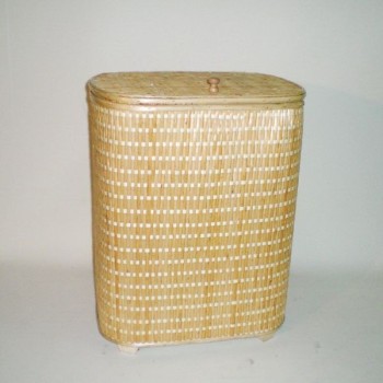 Comprar Ropero ovalado de tireta de mimbre color natural en CesteriaGretel.Com