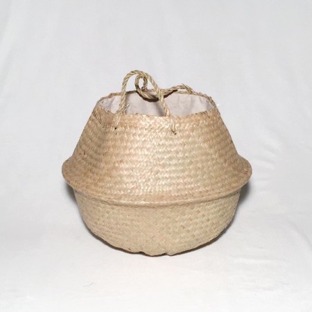 Bolso/capazo natural c/forro