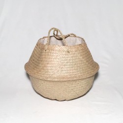 Bolso/capazo natural c/forro