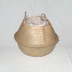 Bolso/capazo natural c/forro