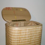 Comprar Ropero ovalado de tireta de mimbre color natural en CesteriaGretel.Com