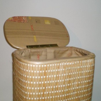 Comprar Ropero ovalado de tireta de mimbre color natural en CesteriaGretel.Com