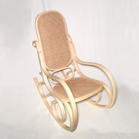 Mecedora de rejilla color natural