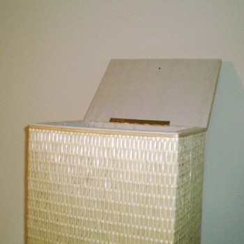 Comprar Ropero rectangular de tireta de mimbre color natural en CesteriaGretel.Com