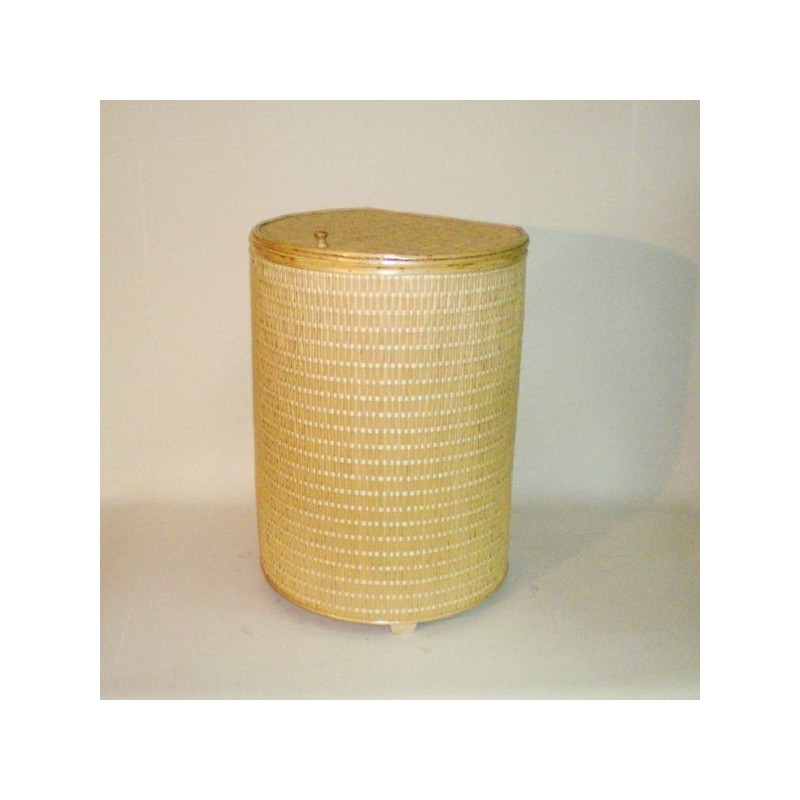 Comprar Ropero media luna de tireta de mimbre color natural en CesteriaGretel.Com