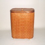 Comprar Ropero ovalado de tireta de mimbre color buff en CesteriaGretel.Com