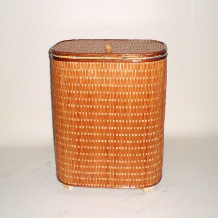 Comprar Ropero ovalado de tireta de mimbre color buff en CesteriaGretel.Com