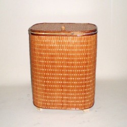 Comprar Ropero ovalado de tireta de mimbre color buff en CesteriaGretel.Com