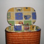 Comprar Ropero ovalado de tireta de mimbre color buff en CesteriaGretel.Com