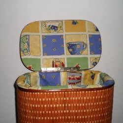 Comprar Ropero ovalado de tireta de mimbre color buff en CesteriaGretel.Com