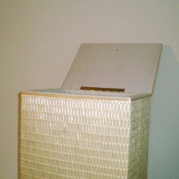 Comprar Ropero rectangular de tireta de mimbre color natural en CesteriaGretel.Com