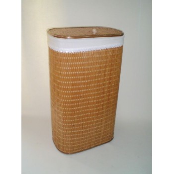 Comprar Ropero ovalado de tireta de mimbre color buff en CesteriaGretel.Com