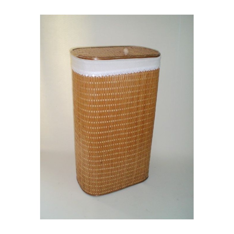 Comprar Ropero ovalado de tireta de mimbre color buff en CesteriaGretel.Com