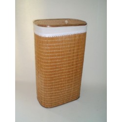 Comprar Ropero ovalado de tireta de mimbre color buff en CesteriaGretel.Com