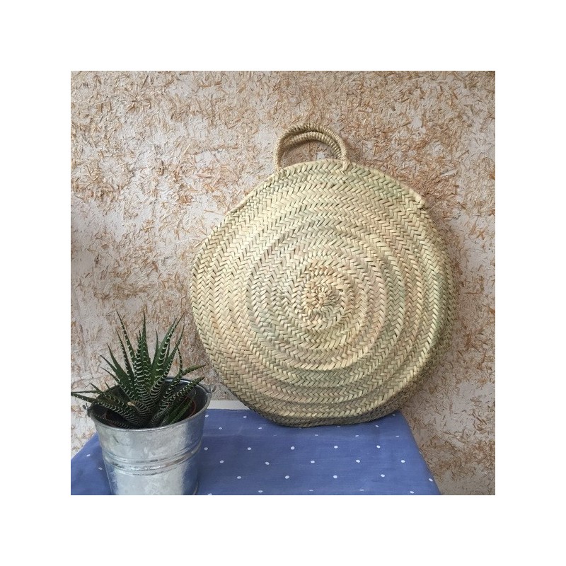 Bolso redondo de palma 45