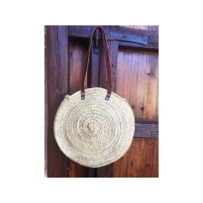 Bolso de palma redondo