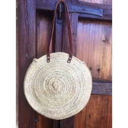 Bolso de palma redondo