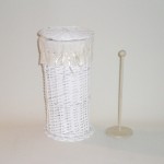 Comprar Portarrollos blanco lazo en CesteriaGretel.Com