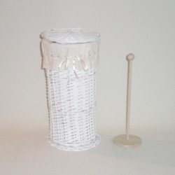 Comprar Portarrollos blanco lazo en CesteriaGretel.Com