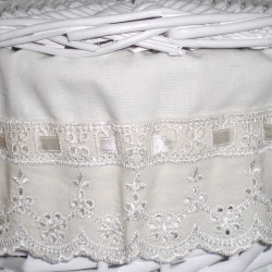 Comprar Portarrollos blanco lazo en CesteriaGretel.Com