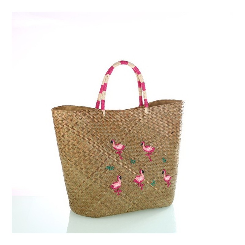 Capazo palma decorada