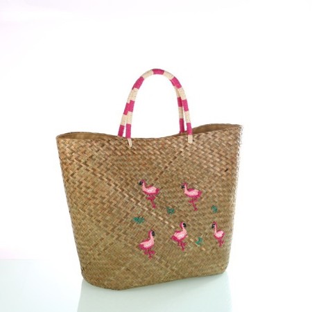 Capazo palma decorada