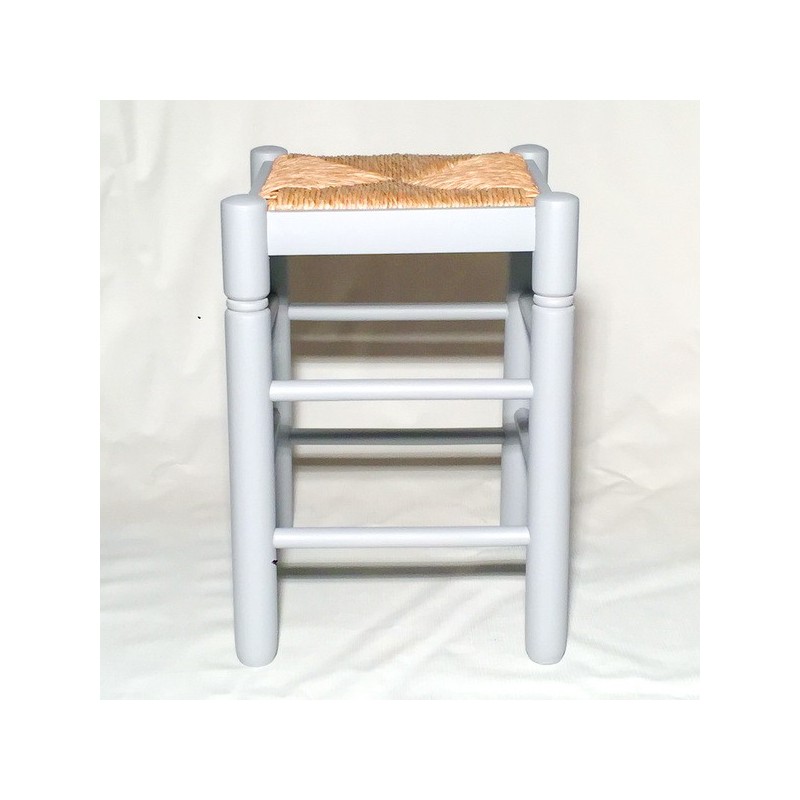 Taburete gris con cerco