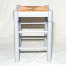 Taburete gris con cerco