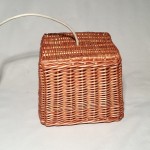 Lámpara mimbre 25x25