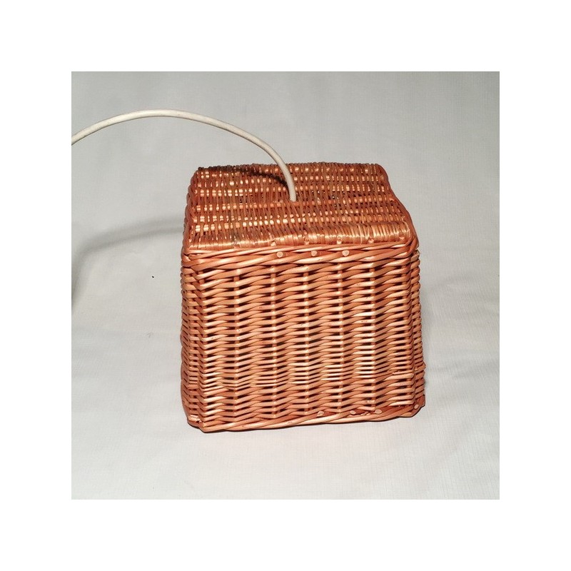 Lámpara mimbre 25x25