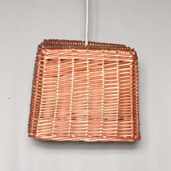 Lámpara mimbre 25x25