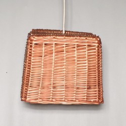 Lámpara mimbre 25x25