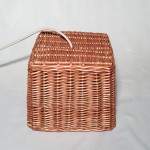 Lámpara mimbre 25x25