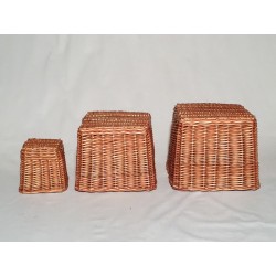 Lámpara mimbre 25x25