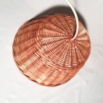 Lámpara mimbre media luna