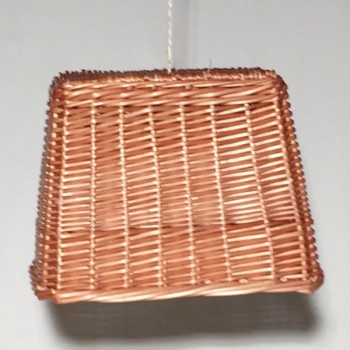 Lámpara mimbre rectangular
