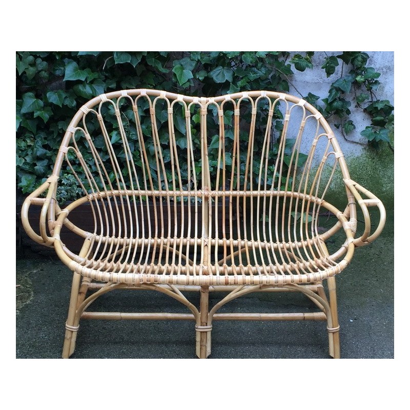 Sofá de caña modelo PERA