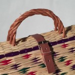 Bolso de junco con cierre