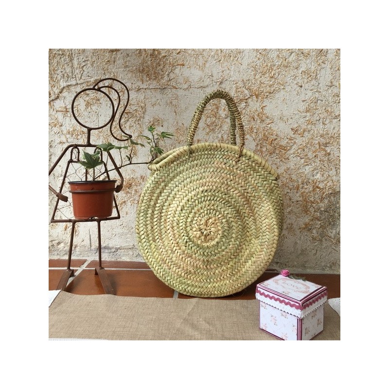 Bolso palma redondo asas de palma